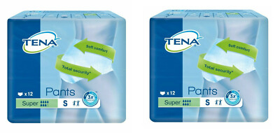 Case Saver 2 Packungen Tena Pants Super Small 24 Pull On Unterhosen Inkontinenzhilfe