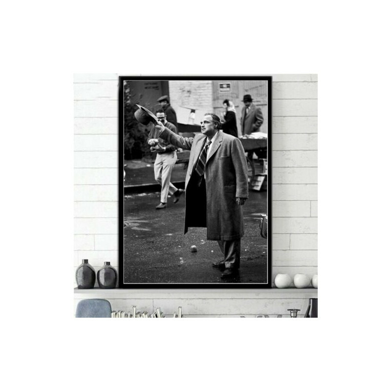 Toile de maître Vito Corleone 50x70 cm : impression luxe sur coton