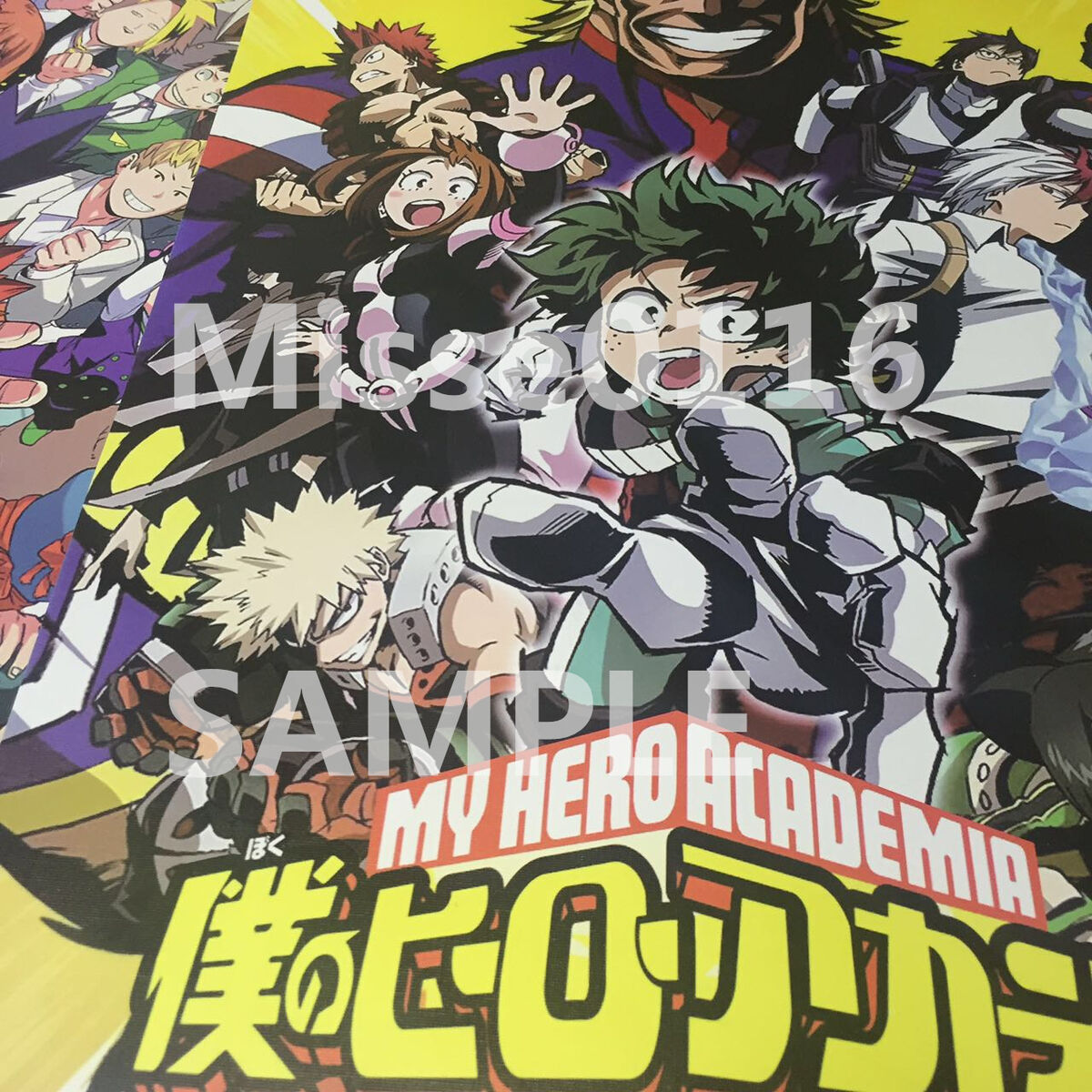 8PCS/set My Hero Academia Midoriya Izuku Bakugou Katsuki Shoto A3 Posters  Print