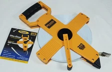 KESON OTR-10-200 Fiberglass Measuring Tape, 1/2 In x 200 ft, 100ths 10ths Feet