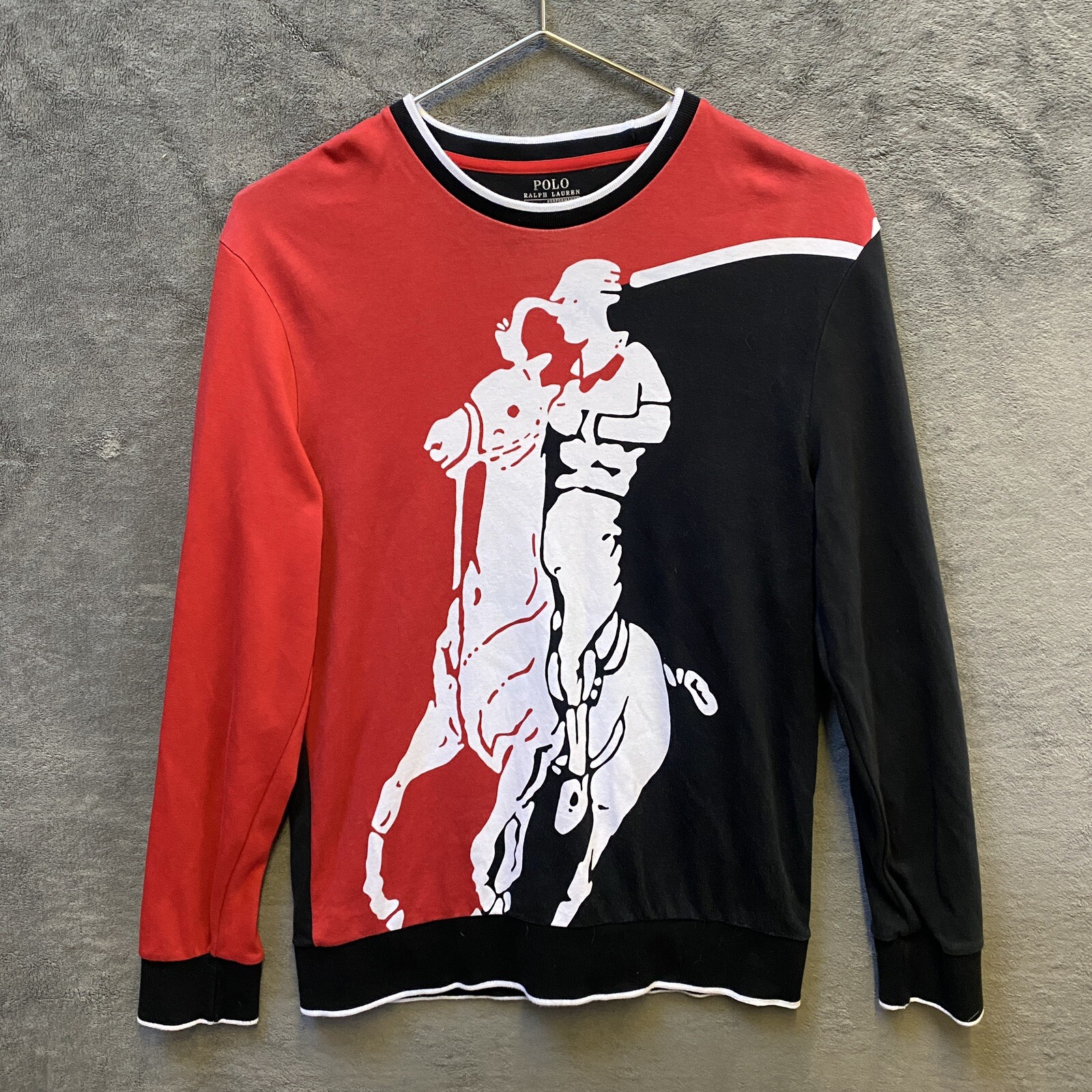 Felpa Polo Ralph Lauren Performance Uomo Media Oversize Logo Pony Collo Equipaggio