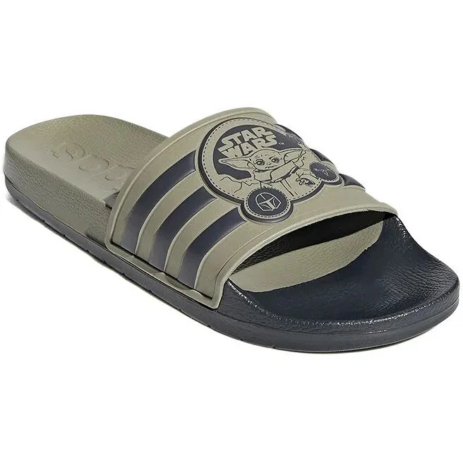 ADIDAS ADILETTE [EU 37] STAR WARS DOCCIA CIABATTE DA BAGNO SANDALI VERDI NUOVE & IMBALLO ORIGINALE