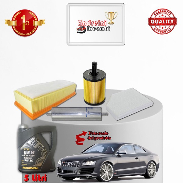Inspektionskit Filter Und ÖL Audi A5 2.0 Tdi 100KW 136CV Von 2013->-image