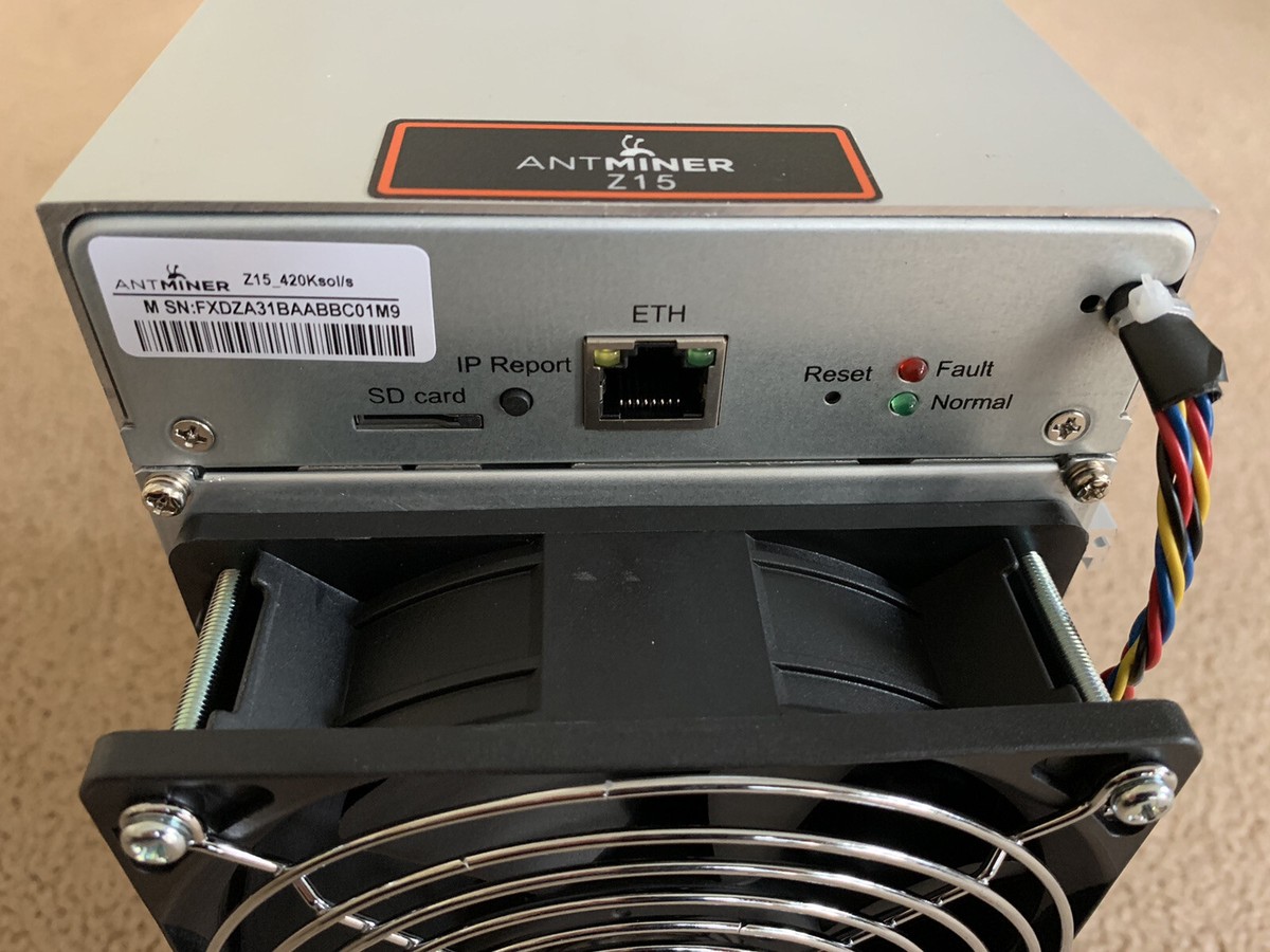 Bitmain antminer z15 420Ksol/s | eBay