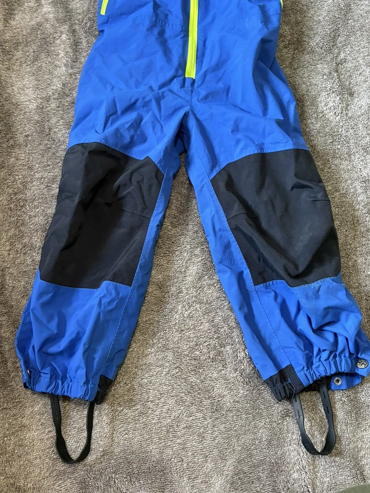 Traje de nieve aislado Helly Hansen juvenil talla 104/4 esquí azul verde bloques de colores Foto 3 de 4