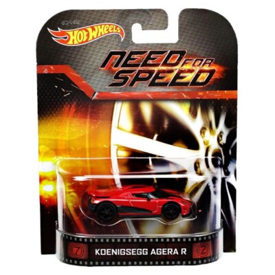NEED FOR SPEED KOENIGSEGG AGERA R - Hot Wheels Retro Entertainment 1:64  