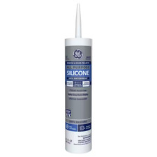 All Purpose Silicone 1 Caulk 10.1 Oz Window and Door Sealant White