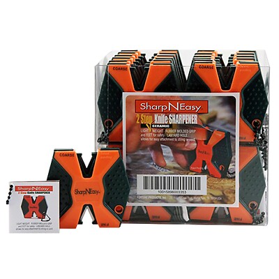AccuSharp SharpNEasy 2-Step Fine/Coarse Stone Hand Held Sharpeners, 24PK #335CD