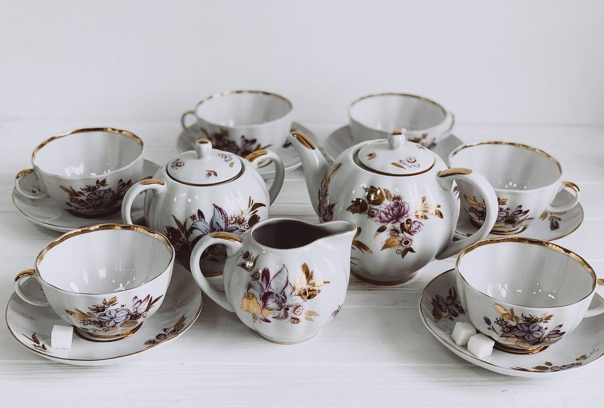 ポット　ロモノーソフ ポット ロモノーソフ set of 2 Lomonosov Imperial Porcelain
