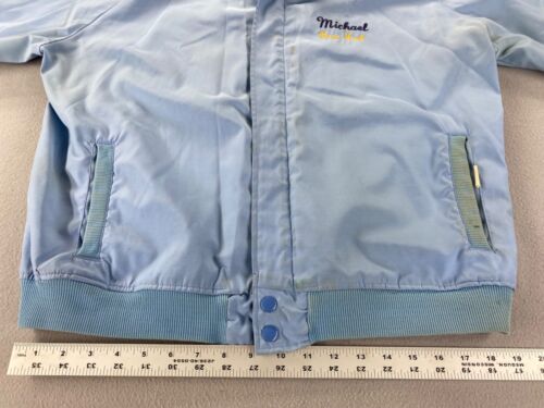 Vintage 70’s Men’s LEGENDS Hot Rod Jacket Baby Blue Holloway Coat Cars Boss Jack - Picture 18 of 24