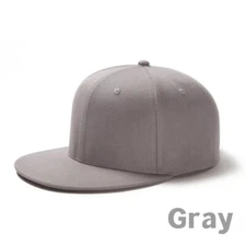 Adult 6-Panel Structured Flat Visor Classic Snapback Hip Hop Style High Profile