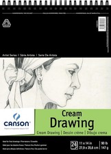 24 Sheet Top Wire Bound Drawing Pad, 11"x14", Ideal for Sketching
