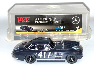 1/64 UCC COFFEE MERCEDES-BENZ 300SL MILLE MIGLIA #417 DIECAST CAR AMG DTM GT 190