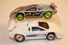 Two (2) Vintage Hot Wheels 1987 Lamborghini Countach LP500S Cars