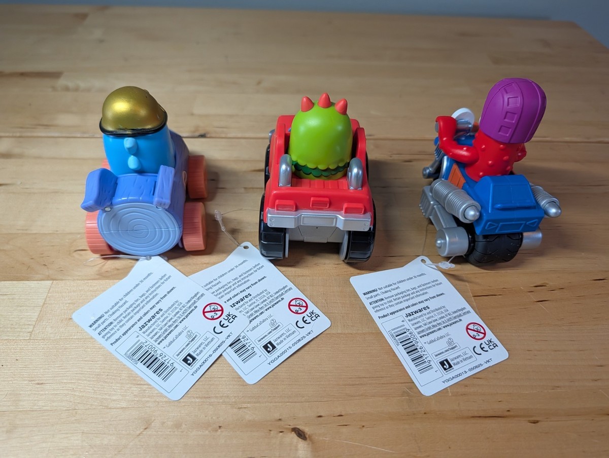 New Yo Gabba Gabbaland Toy Car Set Of 3 Roadster Pals Cars Brobee