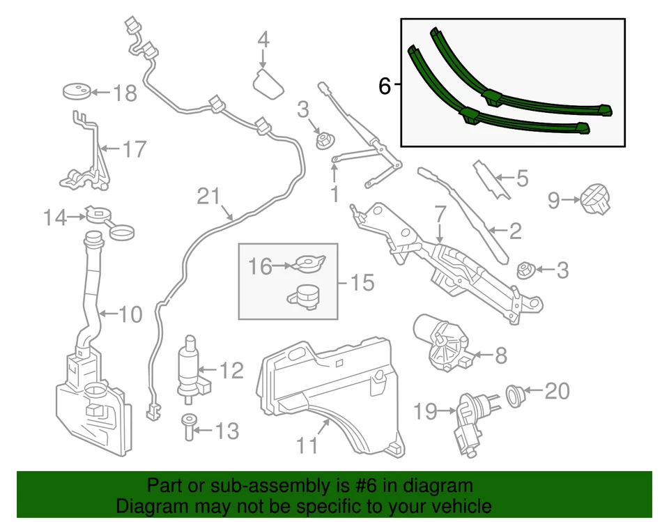 Limpiaparabrisas original Mercedes-Benz 166-820-78-00 Foto 2 de 2