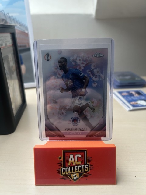 Abdallah Sima 2023-24 Topps Chrome Jade UCC Cherry Blossom SSP Rangers (3759)