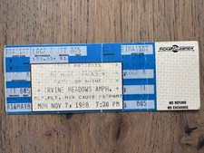 VINTAGE FULL CONCERT TICKET FOR MICHAEL JACKSON BAD TOUR NOV 7 1988 IRVINE CA