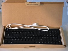 NEW HP 125 Slim Keyboard Universal Desktop Great For Office and Business