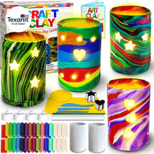 Make Your Own Clay Luminaries - Arts and Crafts Kit for Boys Girls and Teens Age