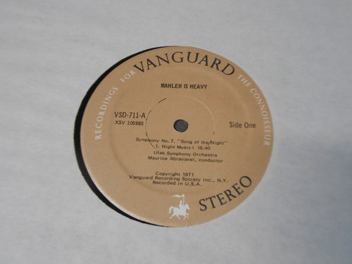 Mahler Is Heavy Song of the Night (2x Vinyl LP, Vanguard, 1971) Abravanel NM/M- - Foto 2 di 7