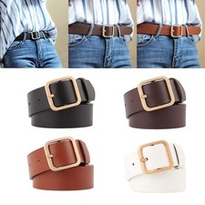 Women Belt, Female Ladies Belt PU Leather Waist Belt for Jeans Dress Decoration
