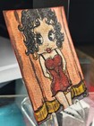 ACEO Original Betty Boop Vintage 30s Fan Art Crystal Valentine Painting Mini Art — photo 2