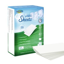 Laundry Detergent Sheets Travel Friendly HE Washer Compact 80 Loads