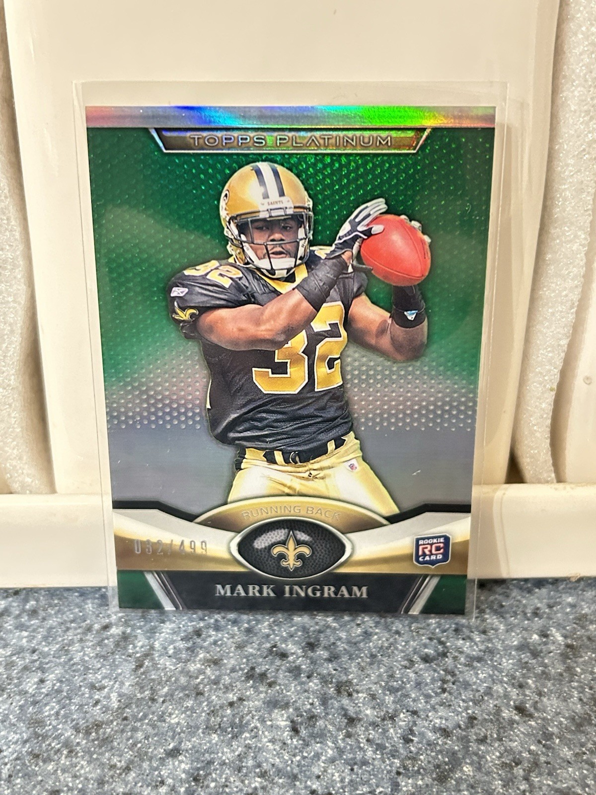 Mark Ingram Topps Platinum #120 Green Refractor