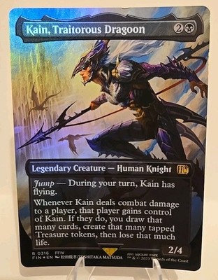 Kain, Traitorous Dragoon (Borderless) MTG Final Fantasy Foil