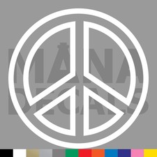 Peace Symbol Vinyl Die Cut Decal Sticker - Sign Outline Love Hippie