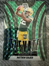 2025 Panini Mosaic Matthew Golden Rookie Elevate Prizm #3 Packers Football