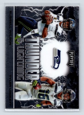 Tyler Lockett / Russell Wilson 2020 Panini Playoff #TL-4 Seahawks 3-13