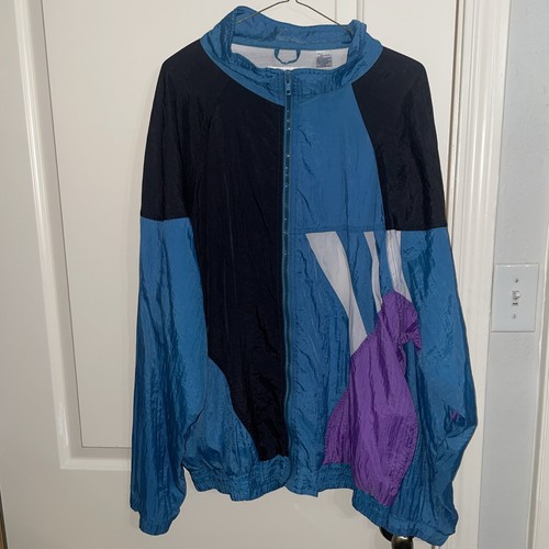 VINTAGE Players by Van Heusen SZ XXL Sailing Jacket Windbreaker 90s Color Block