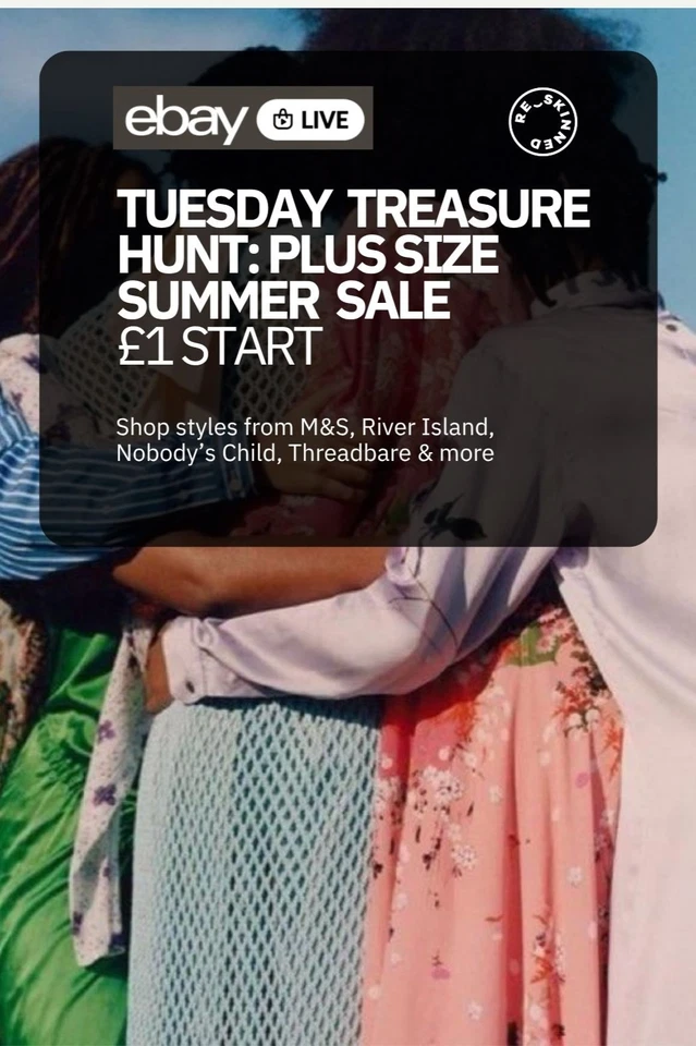 The Tuesday Treasure Hunt: Plus Size Summer Sale - £1 Starting Bid
