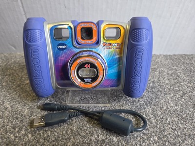 VTech KidiZoom Twist Plus Digitalkamera für Kinder 4-fach Zoom, 2.0MP, blau
