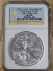 2011 W American Silver Eagle 25th Anniversary NGC MS70 Early Releases FREE SHIP