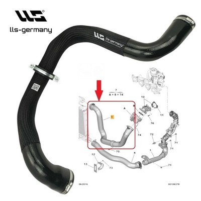 Turboschlauch Ladeluftschlauch für CITROEN JUMPY SPACETOURER 2.0 HDI 9806720880
