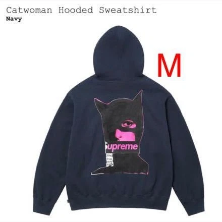 Sweat à capuche neuf M 23FW Supreme Catwoman bleu marine Supreme Catwoman Hoodie S