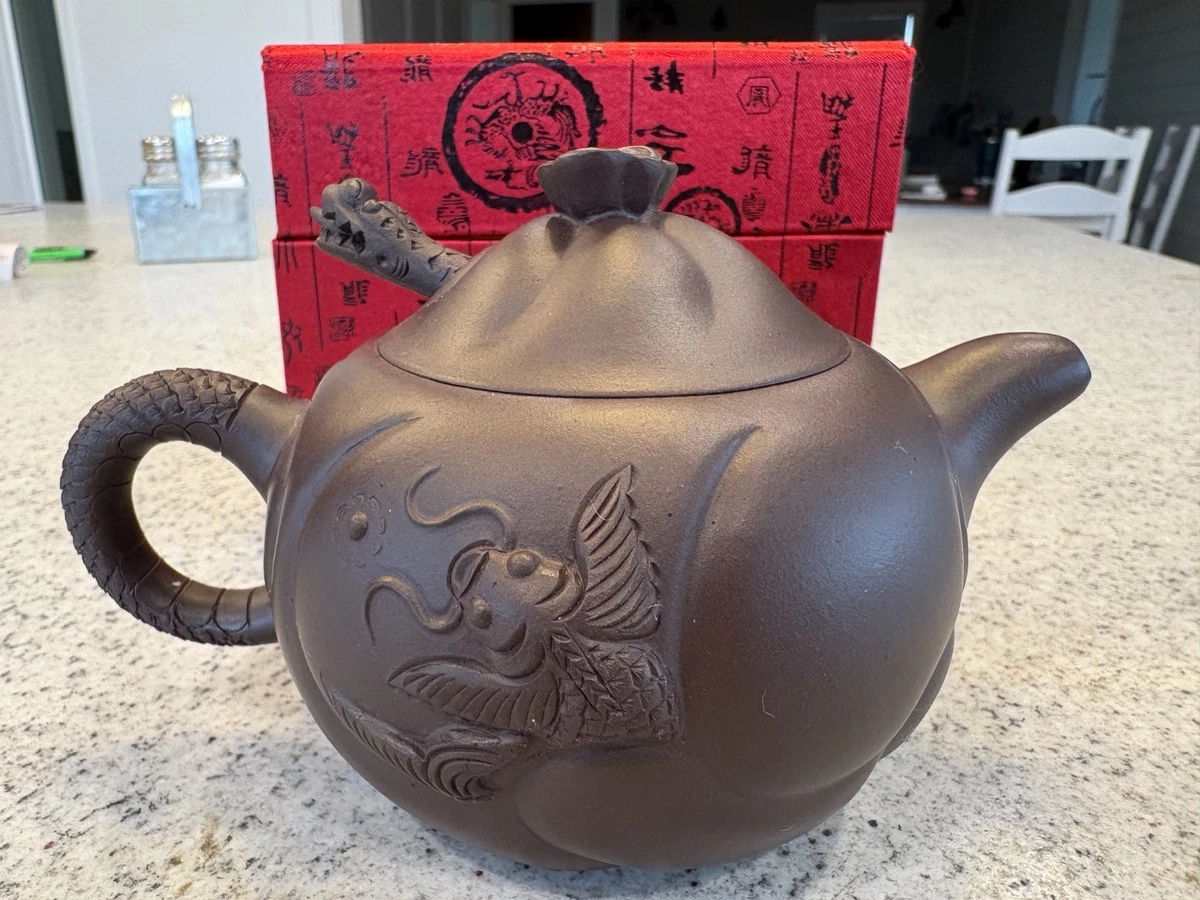 鱼茶壶，中国风茶壶| eBay