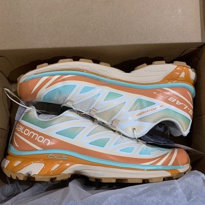 Salomon S-Lab XT-6 Skyline Vanilla Ice Sun Orange 416298 Mens 11 Yellowing*