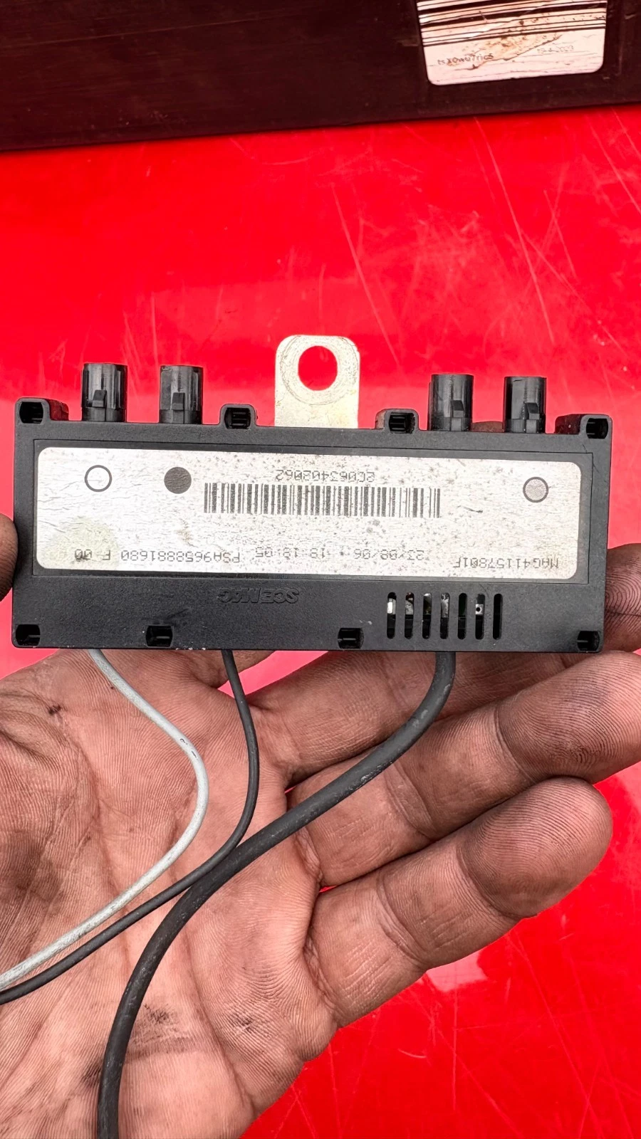 Peugeot 407 MAG41157801F PSA 9658881680F00 identification label