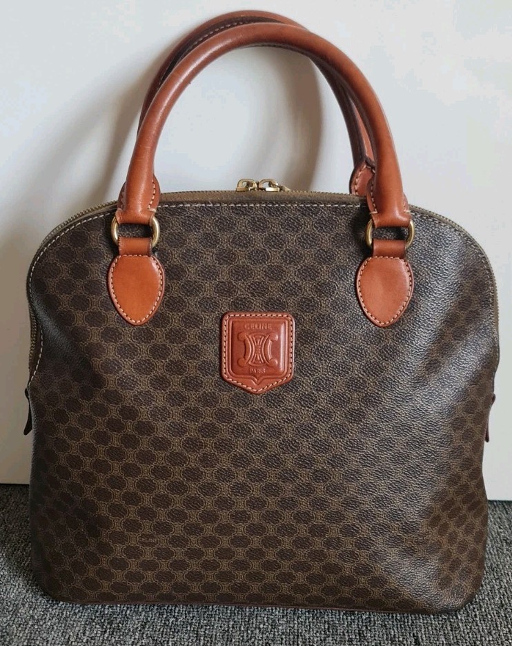 Authentic Vintage Celine Macadam Handbag Excellent Condition