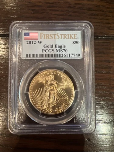 2012-W 1 oz Burnished Gold Eagle MS70 SP70 PCGS First Strike