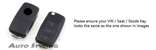 Llave Funda Para VW Seat Skoda Funda Mando a Distancia Protector 3 Botones Flip - Imagen 13 de 17