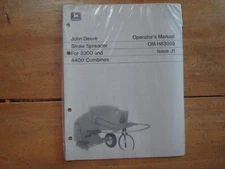 John Deere Straw Sweeper For 3300 and 4400 Combines Operators Manual OM-H83959