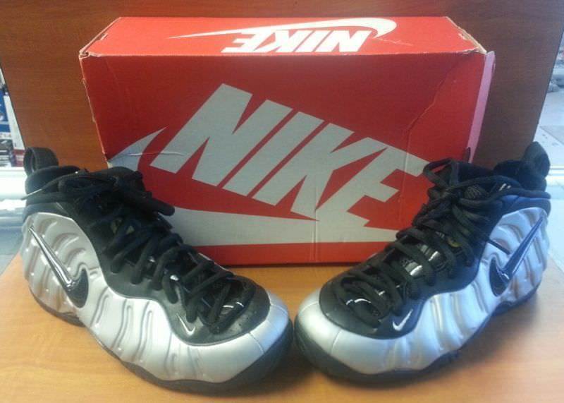 Nike Air Foamposite Pro Metallic Silver Black StyleMen’s Size 9 Nike Air Foamposite Pro Metallic Silver Black StyleMen’s Size 9