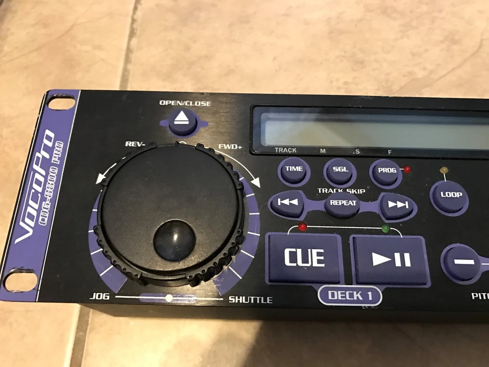 Vocopro CDG-8800 Pro DJ Karaoke Dual CD Controller Rack Mount Untested - Image 2 of 4