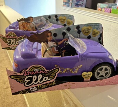 2 MGA Entertainment Dream Ella Car Cruiser - Purple | Convertible Car | Fits Two