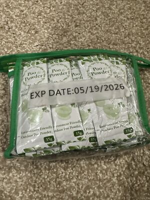 25Pk Portable Toilet Poo Powder for Camping Absorbent